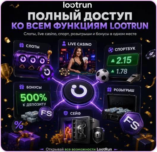 Lootrun — официальный сайт казино с уникальными играми и бонусами